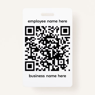 QR Name Badge