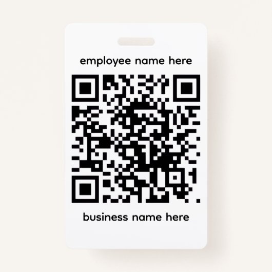 QR Name Badge (Voorkant)