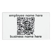 QR Name Tag (Voorkant)