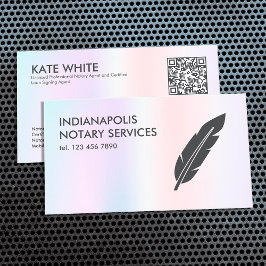 QR notaris en ondertekenaar van leningen Visitekaartje