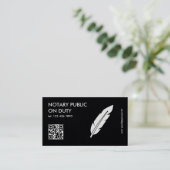 QR notaris openbaar Visitekaartje (Staand voorkant)