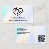 QR Nursing Assistant CNA Visitekaartje (Voorkant / Achterkant)