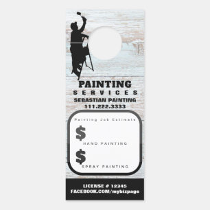 *~* QR Offerte Schatting Home Schilderen Exterieur Deurhanger