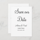 QR Opslaan Onze Datum toevoegen fotonaam datum zwa Informatiekaartje (Voorkant / Achterkant)