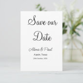 QR Opslaan Onze Datum toevoegen fotonaam datum zwa Informatiekaartje (Staand voorkant)