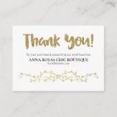 *~* QR Ornate Scroll BEDANKT LOGO Review AP8 Informatiekaartje (Voorkant)