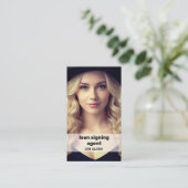 QR Photo Notary Insta Contactkaartje (Staand voorkant)