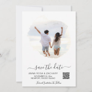*~* QR Photo WEDDING SAVE DATE - AR6 Website Kaart
