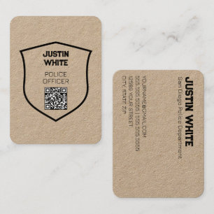 🛡️ QR Politieagent Visitekaartje