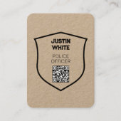 🛡️ QR Politieagent Visitekaartje (Voorkant)