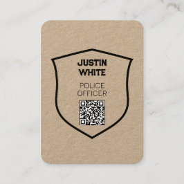 🛡️ QR Politieagent Visitekaartje