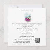 *~* QR POSITANO Italy Flowers AR20 RSVP Wedding Kaart (Achterkant)