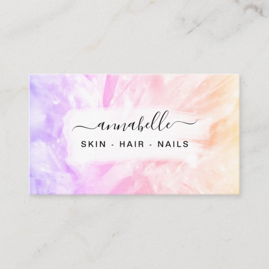 *~* QR Prism AP26 OPAL Crystal Rainbow Etheral Visitekaartje (Voorkant)