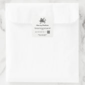 *~* QR Productlabel Griffin Griffon AP24 Simple Vierkante Sticker (Tas)