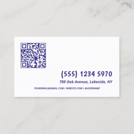 QR Professional Bartender Visitekaartje (Achterkant)