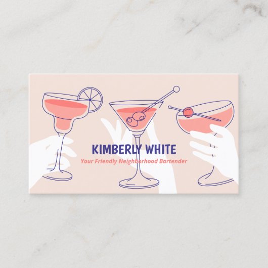 QR Professional Bartender Visitekaartje (Voorkant)