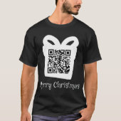 QR Rick Rolled - Kerstmis - Wit T-shirt (Voorkant)