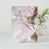 *~* QR Rozen AR26 - RSVP PHOTO Wedding Kaart (Staand voorkant)