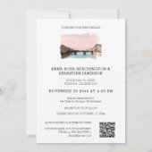 *~* QR RSVP Florence Italy Firenze AP12 Wedding Kaart (Achterkant)