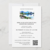 *~* QR RSVP Florence Italy Firenze AP19 Wedding  Kaart (Achterkant)