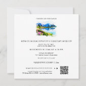 *~* QR RSVP-MOUNTAINS Flowers AP19 RSVP Wedding Kaart (Achterkant)