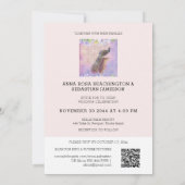 *~*  QR RSVP Peacock Victoriaans AR24 Wedding Kaart (Achterkant)