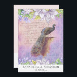 *~*  QR RSVP Peacock Victoriaans AR24 Wedding Kaart<br><div class="desc">VERTICALE 5 x 7: Popular Country Rustic style , Ephemera Shabby Chic en Victoriaans Romantic French Grunge vibes and Nostalgic style. Elegant Wedding INVITATION RSVP met een bruiloft Website en Afwisselende RSVP voor degenen die geen computer hebben. Dit zorgt voor een voordelige en zo voordelige huwelijksuitnodiging, omdat er geld is...</div>