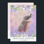 *~*  QR RSVP Peacock Victoriaans AR24 Wedding Kaart<br><div class="desc">VERTICALE 5 x 7: Popular Country Rustic style , Ephemera Shabby Chic en Victoriaans Romantic French Grunge vibes and Nostalgic style. Elegant Wedding INVITATION RSVP met een bruiloft Website en Afwisselende RSVP voor degenen die geen computer hebben. Dit zorgt voor een voordelige en zo voordelige huwelijksuitnodiging, omdat er geld is...</div>