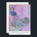 *~*  QR RSVP Victoriaans Peacock AR24 Wedding Kaart<br><div class="desc">VERTICALE 5 x 7: Popular Country Rustic style , Ephemera Shabby Chic en Victoriaans Colorful Blue Peacock Romantic French Grunge vibes and Nostalgic style. Elegant Wedding INVITATION RSVP met een bruiloft Website en Afwisselende RSVP voor degenen die geen computer hebben. Dit zorgt voor een voordelige en zo voordelige huwelijksuitnodiging, omdat...</div>