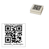 qr rubberstempel (Gestempeld)