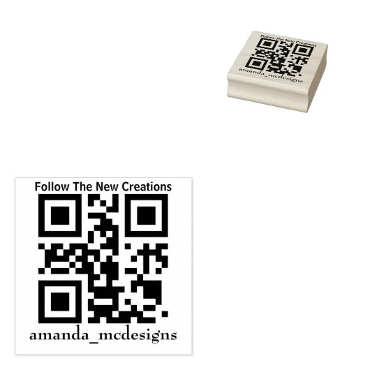 qr rubberstempel (Gestempeld)