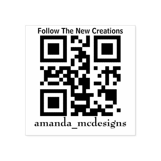 qr rubberstempel (Afrduk)