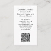 *~ QR Sacred Shamanic Dream Catcher Tribal Shaman Visitekaartje (Achterkant)
