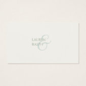 QR Sage & Ivory Gift Registry Enclosure Kaart (Achterkant)