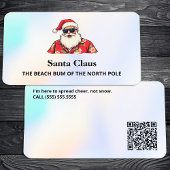QR Santa voor huur Grappig Visitekaartje