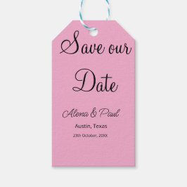 QR Save Our Date voeg fotonaam datum zwart wit toe Cadeaulabel