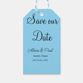 QR Save Our Date voeg fotonaam datum zwart wit toe Cadeaulabel