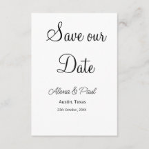 QR Save Our Date voeg fotonaam datum zwart wit toe