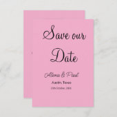 QR Save Our Date voeg fotonaam datum zwart wit toe Informatiekaartje (Voorkant / Achterkant)