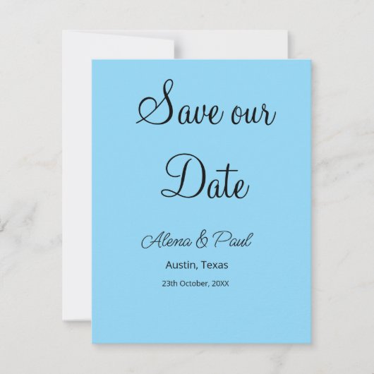 QR Save Our Date voeg fotonaam datum zwart wit toe Save The Date (Voorkant)