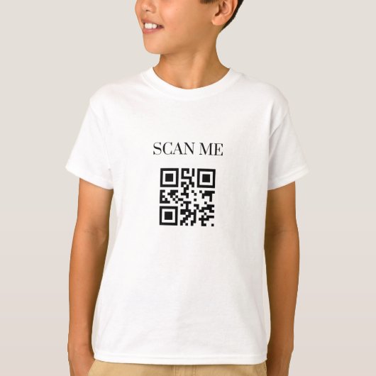 QR: Scan me (prettige kerst) T-shirt (Voorkant)