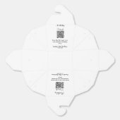 QR scan verjaardagsfeest details modern 15 verjaar Bedankdoosjes (Ongevouwen)
