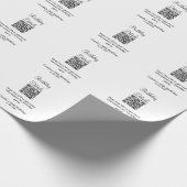 QR-scan verjaardagsfeest details modern 15 verjaar Cadeaupapier (Hoek)