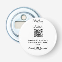 QR scan verjaardagsfeest details moderne 15 verjaa