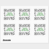 QR Scancode - Je bericht overal promoten Vierkante Sticker (Vel)