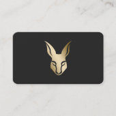 QR scannbare taxidermist Visitekaartje (Voorkant)