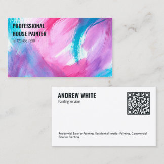 QR-schilderij Visitekaartje
