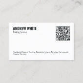 QR-schilderij Visitekaartje (Achterkant)