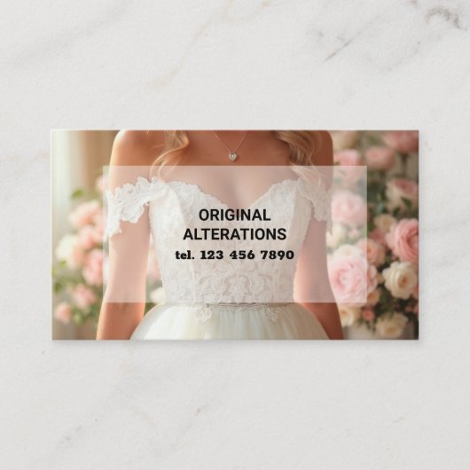 QR Seamstress Dressmaking & Wijzigingen Visitekaartje (Voorkant)