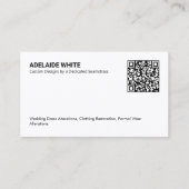 QR Seamstress Dressmaking & Wijzigingen Visitekaartje (Achterkant)